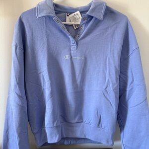 CHAMPION collared crewneck